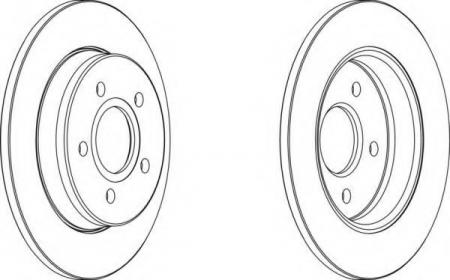 КОМПЛЕКТ ТОРМОЗНЫХ ДИСКОВ 2ШТ. (ЦЕНА ЗА КОМПЛЕКТ) DDF1226