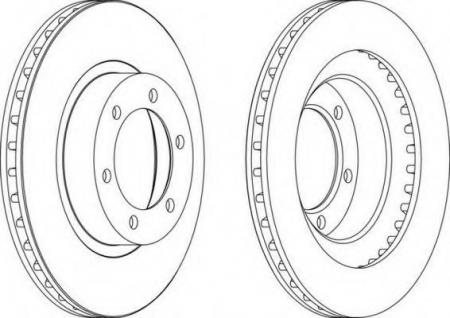 ТОРМОЗНОЙ ДИСК TOYOTA LAND CRUISER 2.7/4.0I/3.0D-4 DDF1594