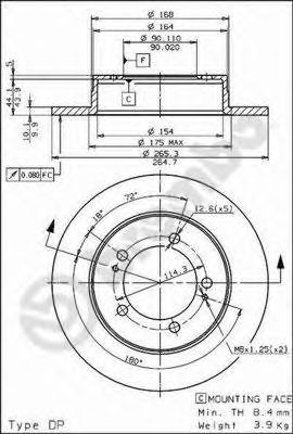    MITSUBISHI: ECLIPSE I 91-95 08.5639.10
