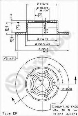    AUDI: 100 90-94, 100 AVANT 90-94, A6 94-97, A6 97-05, A6 AVANT 94-97, A6 AVANT 97-05,  SKODA: SUPERB 02-,  VW: PASSAT 96-00, PASSAT 00-05, P 08.5743.14