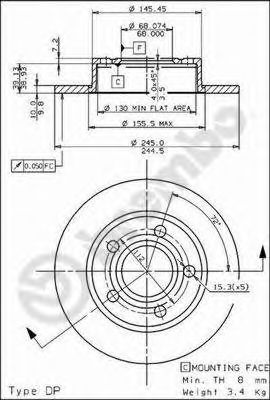    AUDI: 100 84-90, 100 AVANT 84-90, 200 83-91, A8 94-00 08.5775.10