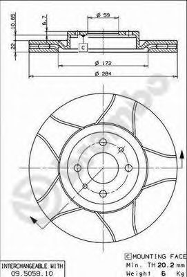   FR A-R 15 BREMBOMAX 4. 09.5058.75