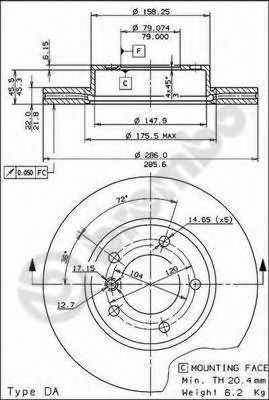  . FR BMW E36/ E46/ Z3/ Z4 . 09.5390.31