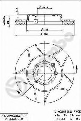   <BREMBOMAX> FR HO CIVIC -01 09.5509.75