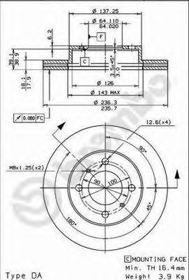    MITSUBISHI: CARISMA 95-06, CARISMA  96-06, COLT IV 92-96, COLT V 96-05, LANCER V 92-, LANCER V STATION WAGON 92-03, LANCER VI 95-03 09.7056.10