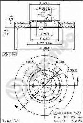    CITROEN: C5 01-04, C5 04-, C5 BREAK 01-04, C5 BREAK 04-, XANTIA 97-98, XANTIA 98-03, XANTIA BREAK 98-03 09.7877.10