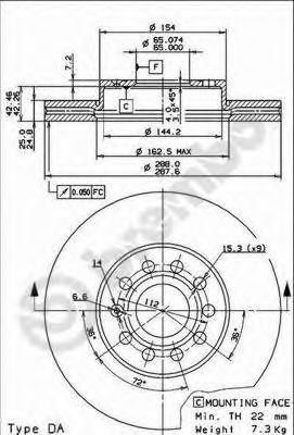    AUDI: A3 03-, A3 SPORTBACK 04-,  SEAT: ALTEA 04-, TOLEDO III 04-,  SKODA: OCTAVIA 04-, OCTAVIA COMBI 04-,  VW: CADDY III  04-, CA 09.9145.14