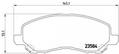 К-Т ТОРМ. КОЛОДОК FR CHRYS SE,DODGE AV/CA,JEEP P11026