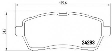 - .  FR FO FIESTA 08-, MAZDA 2 P24072