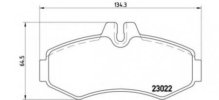 К-Т ТОРМ. КОЛОДОК FR MB VITO (638) -03, W447 14- P50031