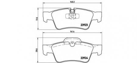 КОЛОДКИ ТОРМОЗНЫЕ ДИСКОВЫЕ ЗАДН, MERCEDES-BENZ: G-CLASS G 55 AMG/G 63 AMG 89-, M-CLASS ML 280 CDI 4-MATIC/ML 300 CDI 4-MATIC/ML 300 CDI 4-MATIC/ML 320 CDI 4-MATIC/ML 350 4-MATIC P50064