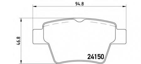   ,  BREMBO P61080 P 61 080