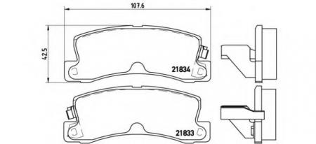 К-Т ТОРМ. КОЛОДОК RE TO AVENSIS, CAMRY, COROLLA P83015