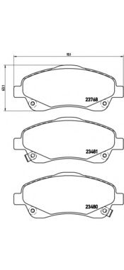    , TOYOTA: AVENSIS 1.6 VVT-I/1.8/2.0/2.0 D-4D/2.2 D-4D/2.2 D-CAT/2.2 TD/2.4 03-08, AVENSIS 1.6 VVT-I/1.8/2.0/2.0 D-4D/2.0 VVTI/2.2 D-4D/2.2 D-CAT P83046