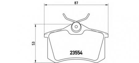 КОЛОДКИ ТОРМОЗНЫЕ ДИСКОВЫЕ ЗАДН AUDI: A4  04-08  CITROEN: C3 II 09- RENAULT: AVANTIME  01-03 , ESPACE III  96-02 , GRAND SCENIC II  04-, MEGANE II  02-, MEGANE II СЕДАН P85017