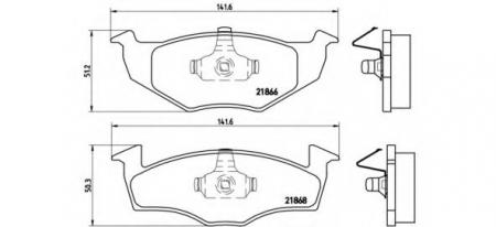 -   FR VAG POLO, FOX, FABIA P85025