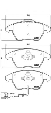     AUDI: A3  03-, TT  06- SEAT: ALTEA  04-, IBIZA V  08-, LEON  05-, TOLEDO III  04-09  SKODA: OCTAVIA  04-, SUPERB  08-, YETI  09- VW: CA P85075