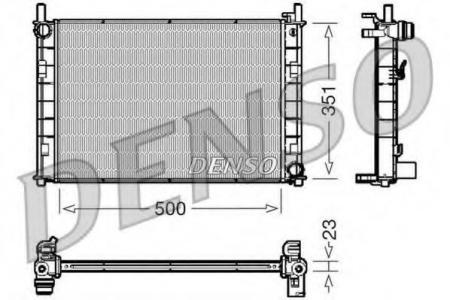 РАДИАТОР СИСТЕМЫ ОХЛАЖДЕНИЯ FORD: FIESTA V (JH, JD) 1.4 16V/1.6 16V 01 - DRM10045