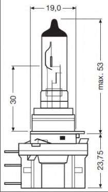   H15 12V 15/55W PGJ23T-1 SNAP IN LITE 64176