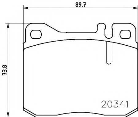 КОЛОДКИ ТОРМОЗНЫЕ ПЕРЕДНИЕ К-КТ MDB1180