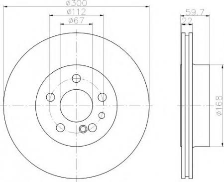 ДИСК ТОРМОЗНОЙ ЗАДНИЙ MDC1005