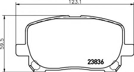 КОЛОДКИ ТОРМОЗНЫЕ ПЕРЕДНИЕ К-КТ MDB2266