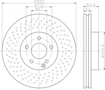 BRAKE DISC MINTEX mdc2053