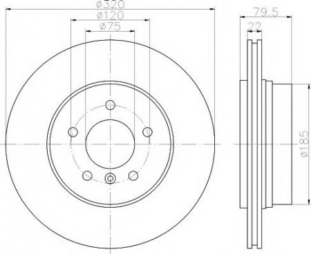 ДИСК ТОРМОЗНОЙ ЗАДНИЙ MDC1720