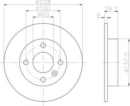 ДИСК ТОРМОЗНОЙ ЗАДНИЙ MDC792