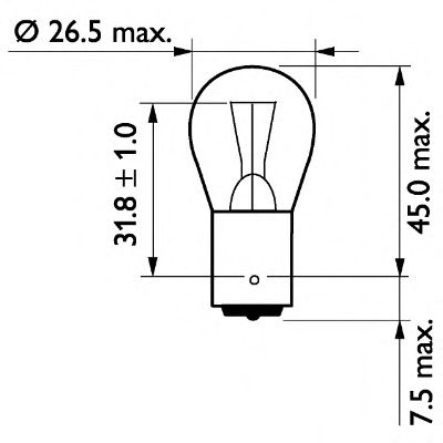      10   P21W 24V 21W BA15S 13498CP PHILIPS