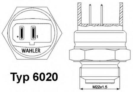 ТЕРМОВЫКЛЮЧАТЕЛЬ AUDI SEAT VW 6020.95D
