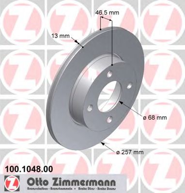   AUDI 80 B3 86-91/100 C2/C3 76-91    257X13 100.1048.00