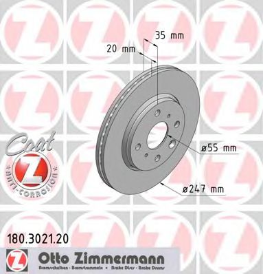   PGT 107/CIT C1/TOY AYGO 1.0/1.4HDI 05-   247X20 180.3021.20