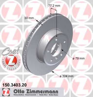   BMW E60/E61/E63/E64 03-   324X30 150.3403.20