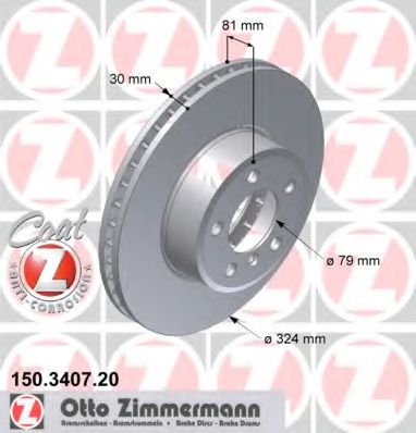  BMW E65/E66 3.0 02-   5  324X30 150.3407.20