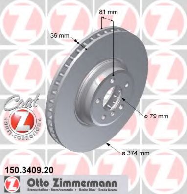 Zimmermann-  BMW E65/E66 745D/6.0 05 150.3409.20 ZIMMERMANN
