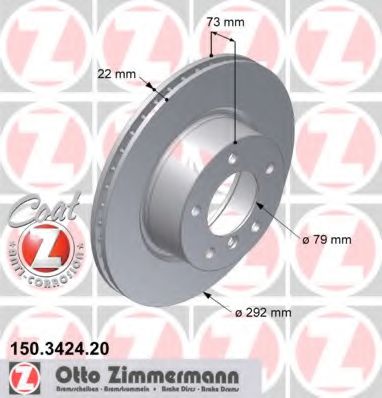   BMW E81/E87/E88/E90 03-   292X22 150.3424.20