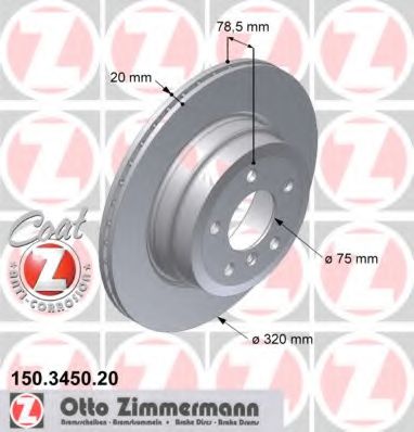   BMW E70/E71 3.0-3.3D 07-   320X20 150.3450.20
