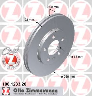   AUDI A2/VW POLO/GOLF/BORA 1.4/1.6FSI/1.4TDI 97-05   256X22 100.1233.20