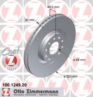   AUDI A4 (S4) QUATTRO/A6 C5 2.7T/3.0   320X30 100 1249 20