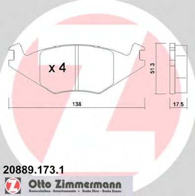    GOLFII/JETTA II 1.0/1.3/1.6D 84-92 20889.173.1