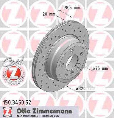   BMW E70/E71 3.0-3.3D 07-   SPORT COAT Z 320X20 150.3450.52
