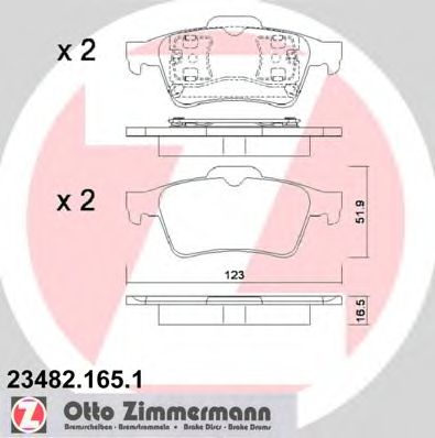 ZIMMERMANN-  MAZDA: 3 03-, 3  23482.165.1