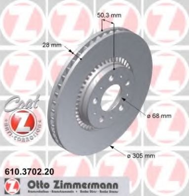   VOL S60-80 2.0-3.0/2.5TDI (16 RAD) 98-   305X27.9 610.3702.20