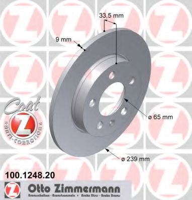 ZIMMERMANN-  AUDI A3/TT VW BORA/GOLF 100 1248 20