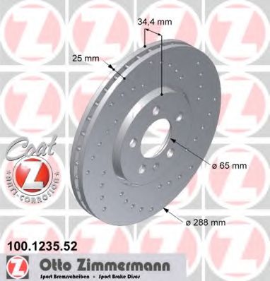   AUDI A1/A3/VW POLO/GOLF 4/BORA 1.8T/1.9TDI/2.3 VR5 96-   SPORT COAT Z 288X25 100.1235.52