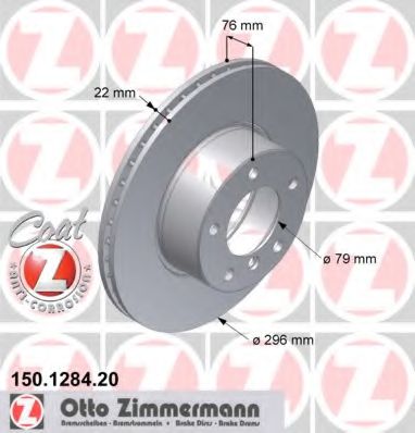   BMW E39 95-   296X22 150.1284.20
