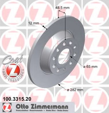   VW PASSAT 1.6&2.0FSI/1.9&2.0TDI 05-    282X12 100.3315.20