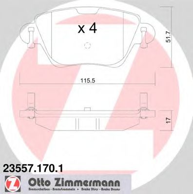 ZIMMERMANN-  FORD: MONDEO III 00- 23557.170.1