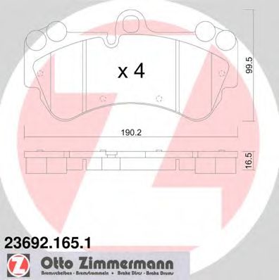 ZIMMERMANN-  PORSCHE, VW 23692.165.1